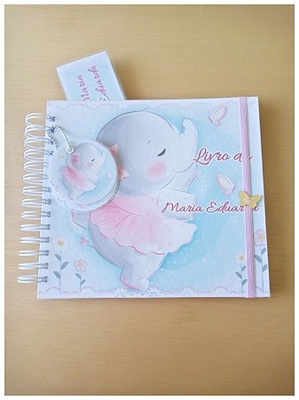 Livro do Bebê Elefantinha Rosa