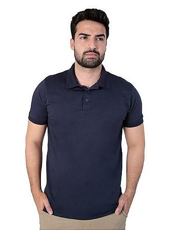 Polo cotton pima com elastano lisa