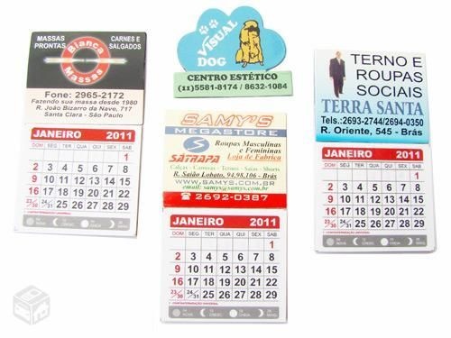 500 mini calendário com imã