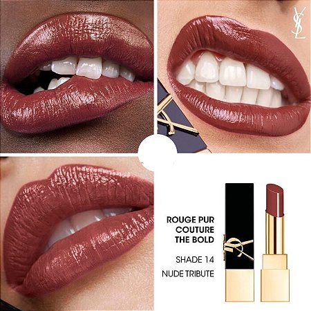 14 NUDE TRIBUTE The Bold High Pigment Lipstick – Satin Lipstick – YSL Beauty