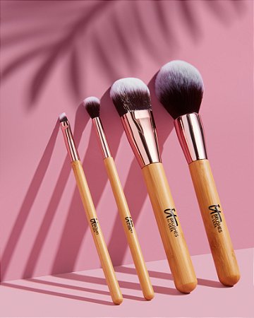 IT Brushes For ULTA 4-Piece Bamboo Makeup Brush Set