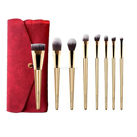 LUXIE Glitter and Gold Brush Set PINCÉIS DE TAMANHO REGULAR