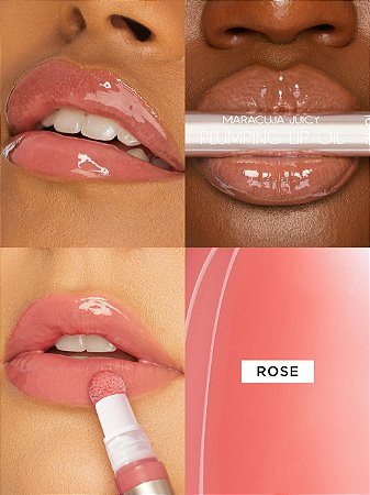 rose (soft pink beige) tarte maracuja juicy plumping lip oil