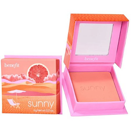 Sunny - warm coral Benefit Cosmetics WANDERful World Silky-Soft Powder Blush
