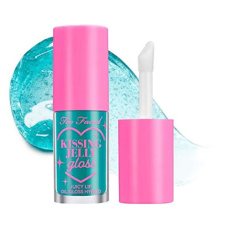 Sweet Cotton Candy - cool mint blue Lip Oil Gloss Labial Kissing Jelly Híbrido de Lip Oil & Gloss para os Lábios 4,5 ml