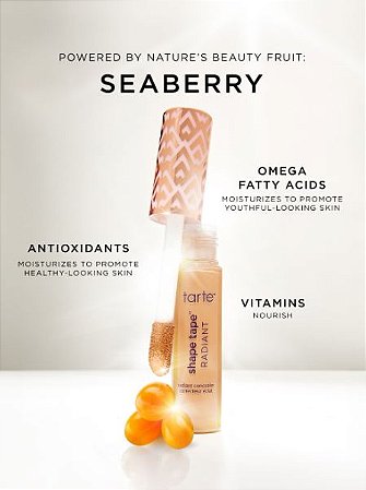 27H light-medium honey (light to medium skin with warm, peach undertones) tarte shape tape™ radiant medium coverage concealer 10ml corretivo