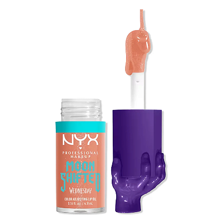 Cor: Moon Shifted Lip Oil Nyx x Wednesday Mystery PH Lip Oil EDIÇÃO LIMITADA