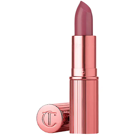Rose To Fame - a cool, mauve, rose pink Charlotte Tilbury  K.I.S.S.I.N.G Satin Shine Lipstick