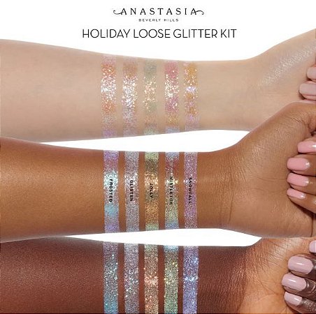 Anastasia Beverly Hills Holiday Glitter Kit 5 PIGMETNOS + COLA