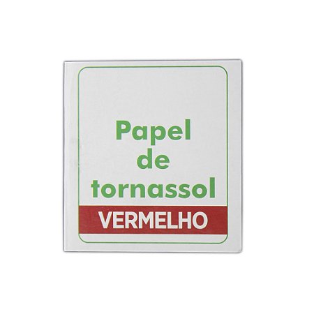 PAPEL TORNASSOL VERMELHO (ALCALINO BASICO) 100 TIRAS