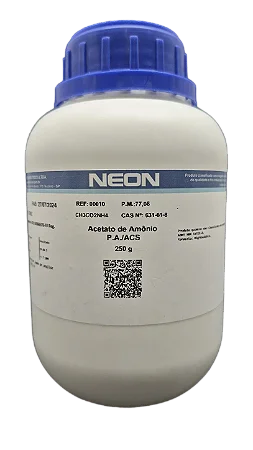 ACETATO DE AMONIO PA ACS 250G CAS 631-61-8