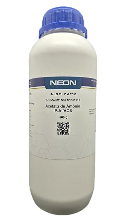 ACETATO DE AMONIO PA ACS 500G CAS 631-61-8