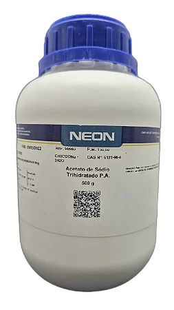 ACETATO DE SODIO TRIHIDRATADO PA 500G CAS 6131-90-4
