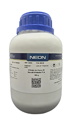 NITRATO DE FERRO III NONAHIDRATADO PA 500G CAS 7782-61-8