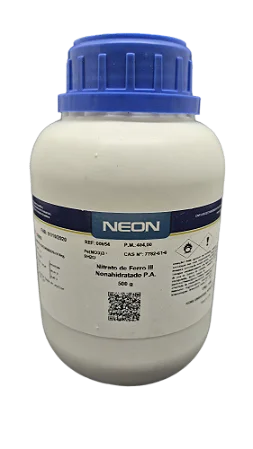 NITRATO DE FERRO III NONAHIDRATADO PA 500G CAS 7782-61-8