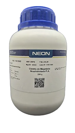 CLORETO DE MAGNESIO HEXAHIDRATADO PA 500G CAS 7791-18-6