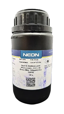 AZUL DE METILENO PARA MICROSCOPIA 100G CAS 61-73-4