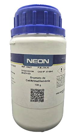 BROMETO DE CETILTRIMETILAMONIO 100G CAS 57-09-0