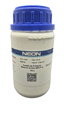 FOSFATO DE POTASSIO BIBASICO ANIDRO 98% PA 250G CAS 7758-11-4