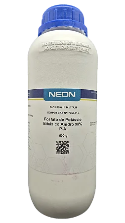 FOSFATO DE POTASSIO BIBASICO ANIDRO 98% PA 500G CAS 7758-11-4