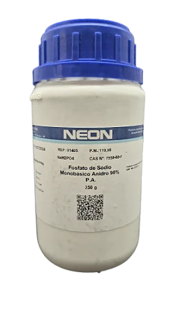 FOSFATO DE SODIO MONOBASICO ANIDRO 98% PA 250G CAS 7558-80-7