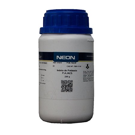 IODETO DE POTASSIO PA ACS 250G CAS 7681-11-0