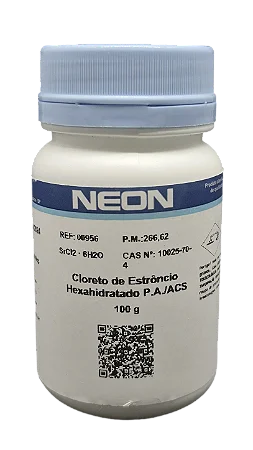 CLORETO DE ESTRONCIO HEXAHIDRATADO 100G CAS 10025-70-4