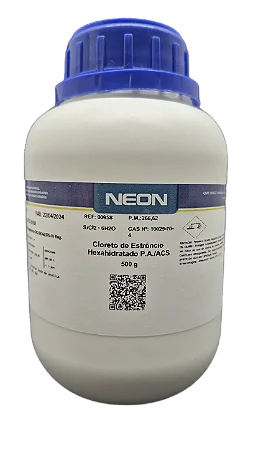 CLORETO DE ESTRONCIO HEXAHIDRATADO 500G CAS 10025-70-4