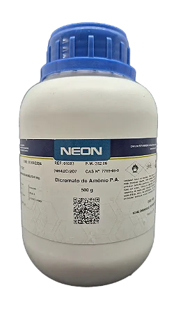 DICROMATO DE AMONIO PA 500G CAS 7789-09-5