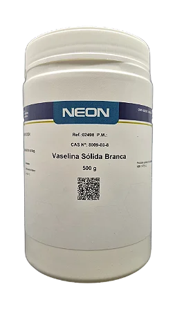 VASELINA SOLIDA BRANCA 500G CAS 8009-03-8
