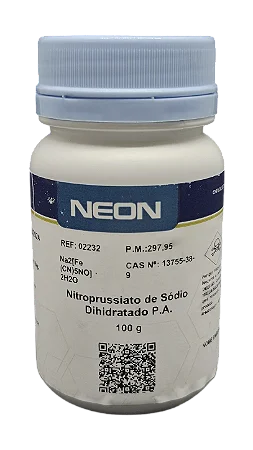 NITROPRUSSIATO DE SODIO DIHIDRATADO PA 100G CAS 13755-38-9
