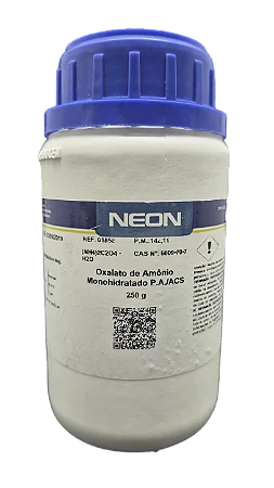 OXALATO DE AMONIO MONOHIDRATADO PA ACS 250G CAS 6009-70-7