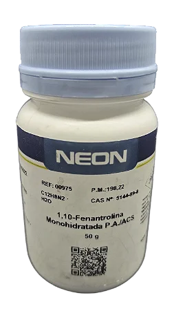 1,10-FENANTROLINA MONOHIDRATADA PA ACS 50G CAS 5144-89-8