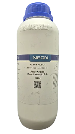 ACIDO CITRICO MONOHIDRATADO PA 1KG CAS 5949-29-1