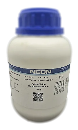 ACIDO CITRICO MONOHIDRATADO PA 500G CAS 5949-29-1