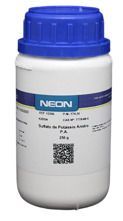 SULFATO DE POTASSIO ANIDRO PA ACS 250G CAS 7778-80-5
