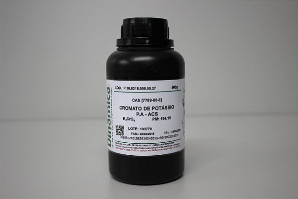 CROMATO DE POTASSIO PA 500G *PF/SSP*