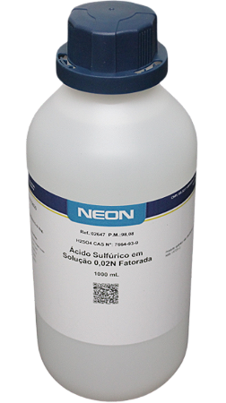 SOLUCAO ACIDO SULFURICO 0,02N FATORADA 1L CAS 7664-93-9 *SSP*
