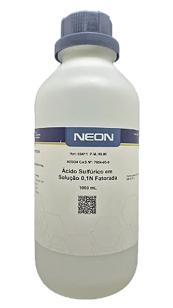 SOLUCAO ACIDO SULFURICO 0,1N FATORADA 1L CAS 7664-93-9 *SSP*