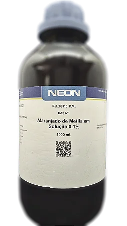 SOLUCAO ALARANJADO DE METILA 0,1% 1L