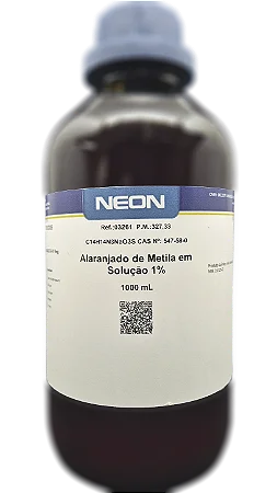 SOLUCAO ALARANJADO DE METILA 1% 1L CAS 547-58-0