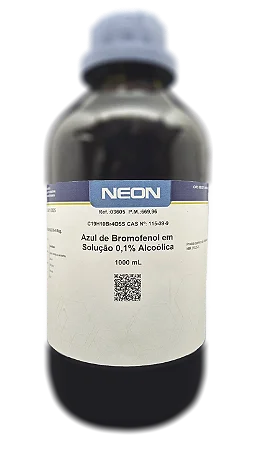 SOLUCAO AZUL DE BROMOFENOL 0,1% 1L CAS 115-39-9