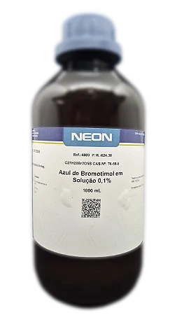 SOLUCAO AZUL DE BROMOTIMOL 0,1% 1L CAS 76-59-5