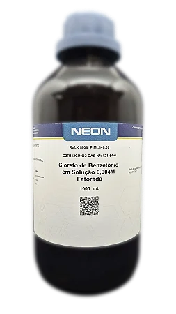 SOLUCAO CLORETO DE BENZETONIO 0,004M FATORADA 1L CAS 121-54-0