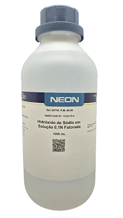 SOLUCAO HIDROXIDO DE SODIO 0,1N FATORADA 1L CAS 1310-73-2 *SSP*