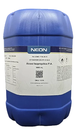 ALCOOL ISOPROPILICO PA 5L CAS 67-63-0 *SSP*
