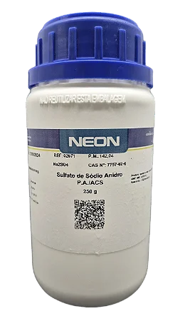 SULFATO DE SODIO ANIDRO PA ACS 250G CAS 7757-82-6 *SSP*