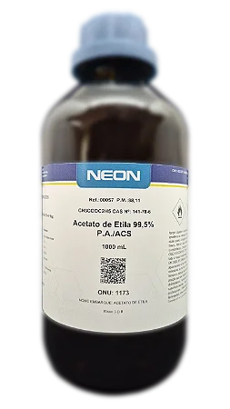 ACETATO DE ETILA 99,5 PA ACS 1L CAS 141-78-6 *PF/SSP*