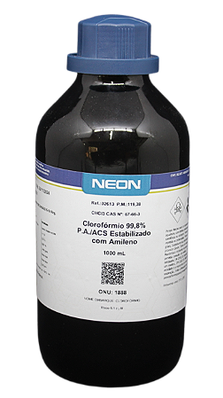 CLOROFORMIO 99,8% PA ACS ESTABILIZADO COM AMILENO 1L CAS 67-66-3 *PF/SSP*