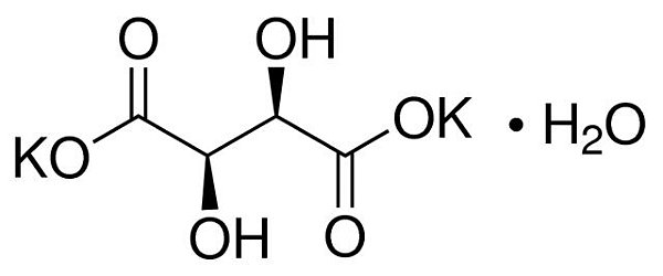 TARTARATO DE POTASSIO BIBASICO SEMIHIDRATADO 500G CAS 6100-19-2